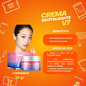 CREMA REVITALIZANTE V7/ ACLARADOR MAGICO VEGANA